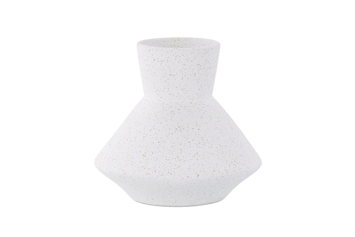 Venture Home Rellis Vase - White/Black Dots - D10*H20*B22cm