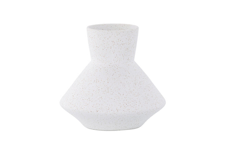 Venture Home Rellis Vase - White/Black Dots - D10*H20*B22cm