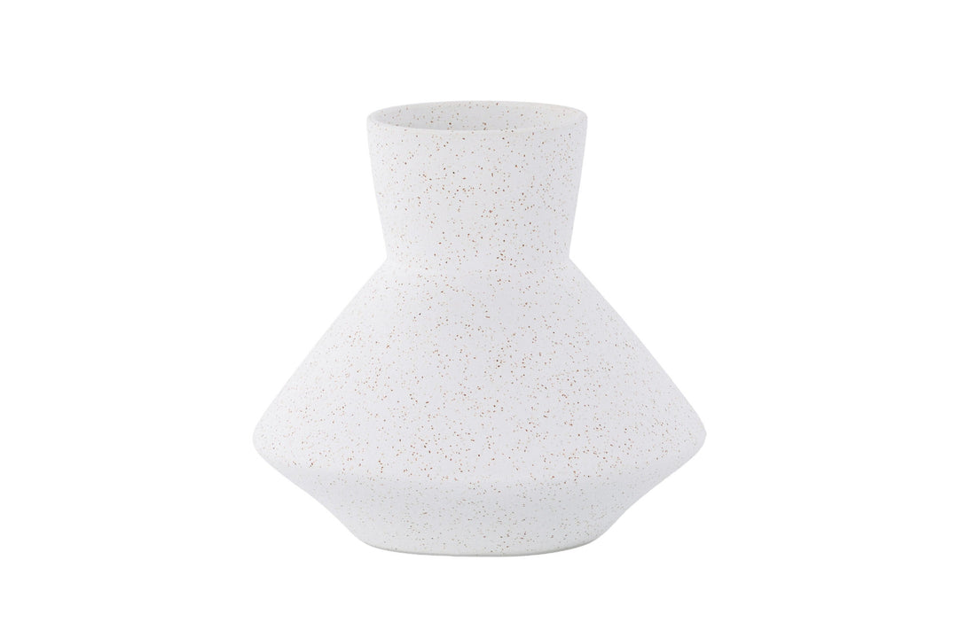 Venture Home Rellis Vase - White/Black Dots - D10*H20*B22cm