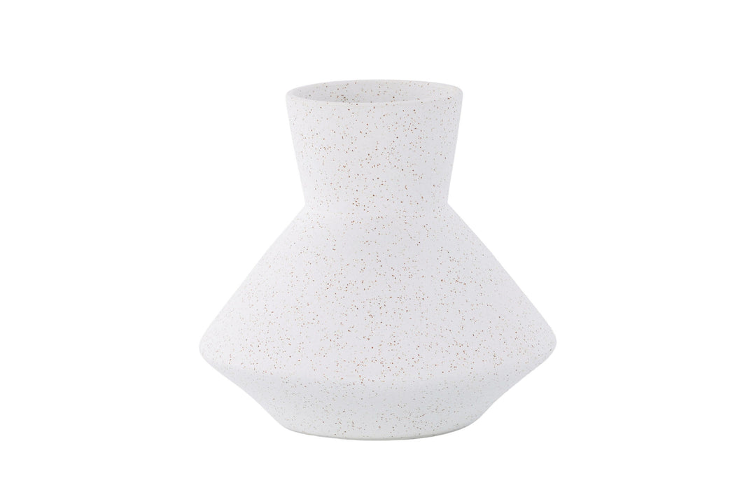 Venture Home Rellis Vase - White/Black Dots - D10*H20*B22cm