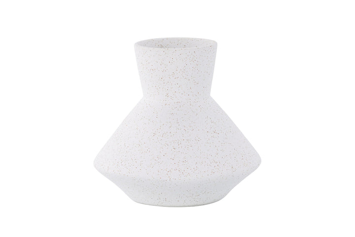 Venture Home Rellis Vase - White/Black Dots - D10*H20*B22cm