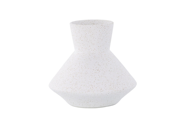 Venture Home Rellis Vase - White/Black Dots - D10*H20*B22cm