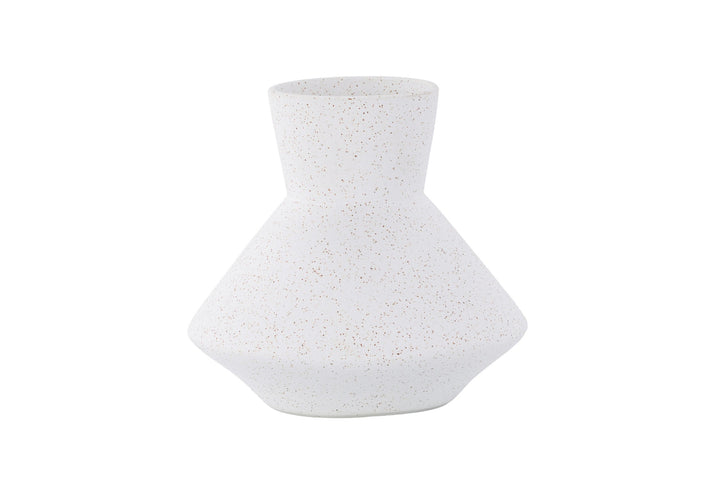 Venture Home Rellis Vase - White/Black Dots - D10*H20*B22cm