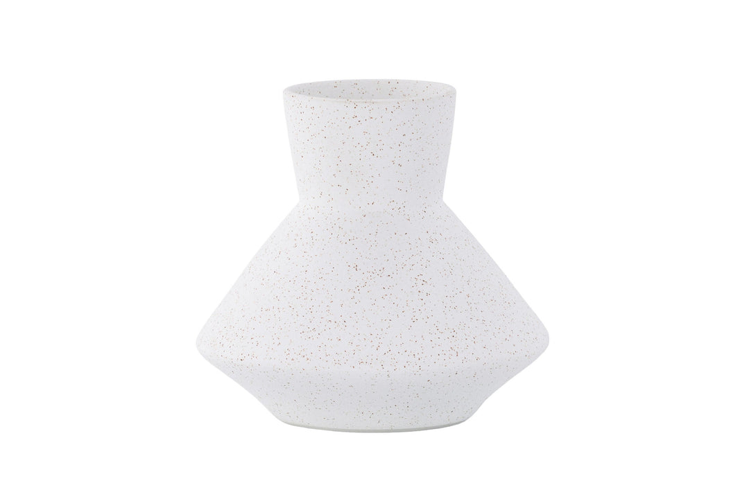 Venture Home Rellis Vase - White/Black Dots - D10*H20*B22cm