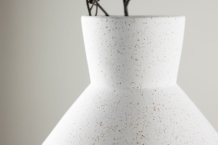 Venture Home Rellis Vase - White/Black Dots - D10*H20*B22cm