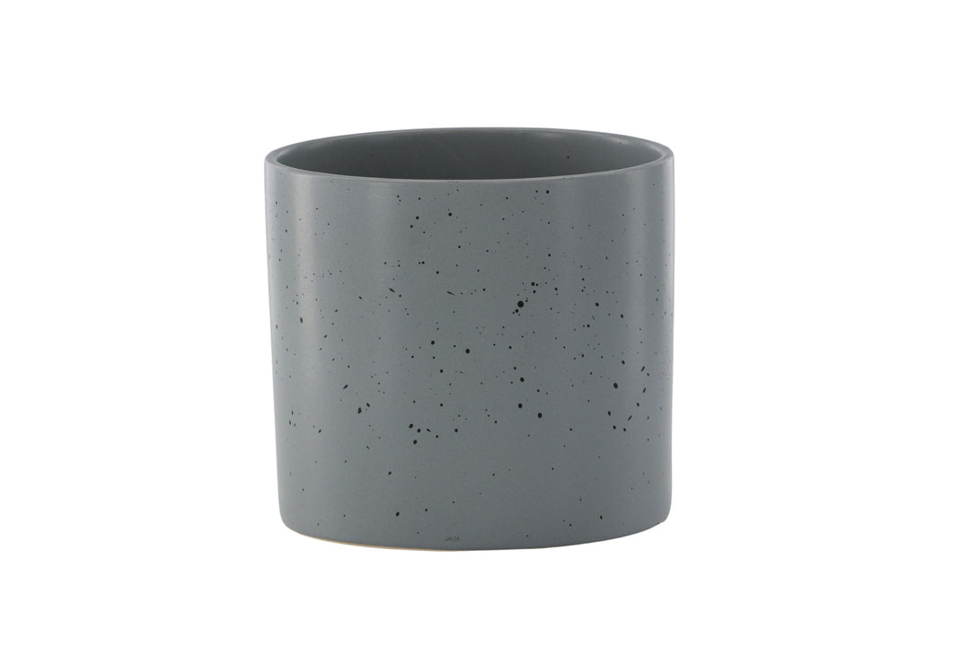 Venture Home Sane Pot - Dark Grey/Black Dots - 18*18*17cm