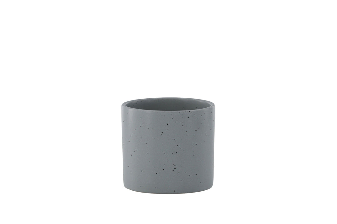 Venture Home Sane Pot - Dark Grey/Black Dots - 11*11*10cm