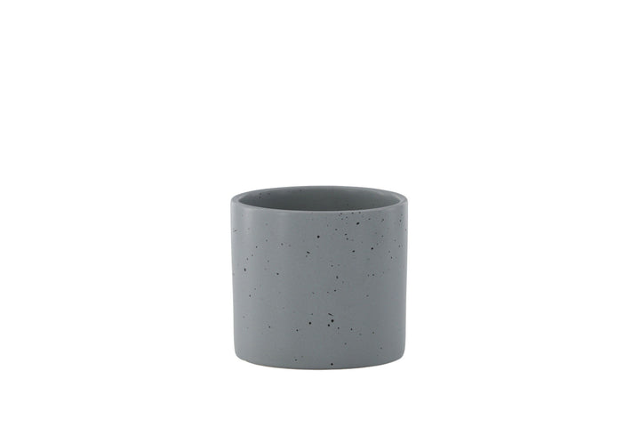 Venture Home Sane Pot - Dark Grey/Black Dots - 11*11*10cm