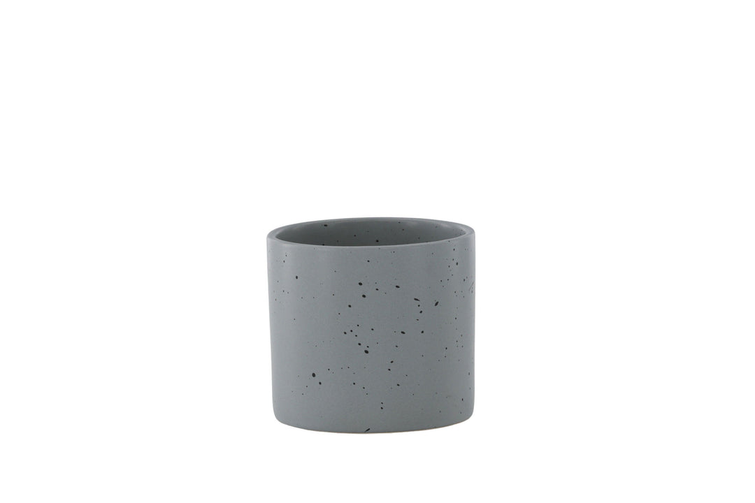 Venture Home Sane Pot - Dark Grey/Black Dots - 11*11*10cm