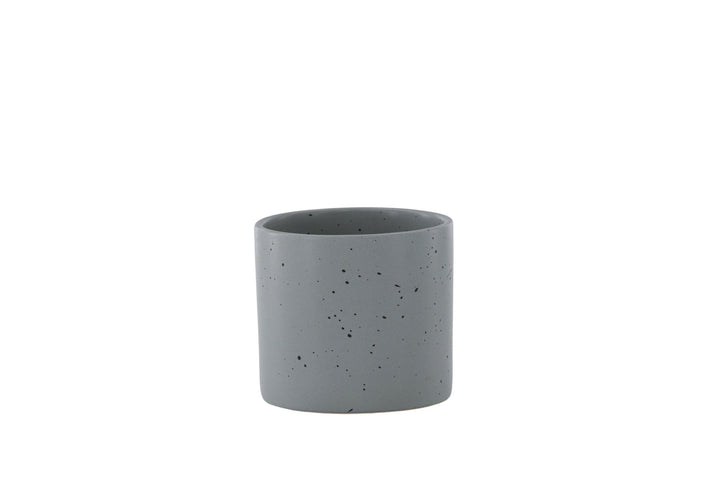 Venture Home Sane Pot - Dark Grey/Black Dots - 11*11*10cm