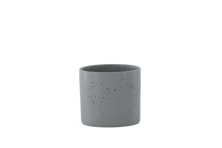 Venture Home Sane Pot - Dark Grey/Black Dots - 11*11*10cm