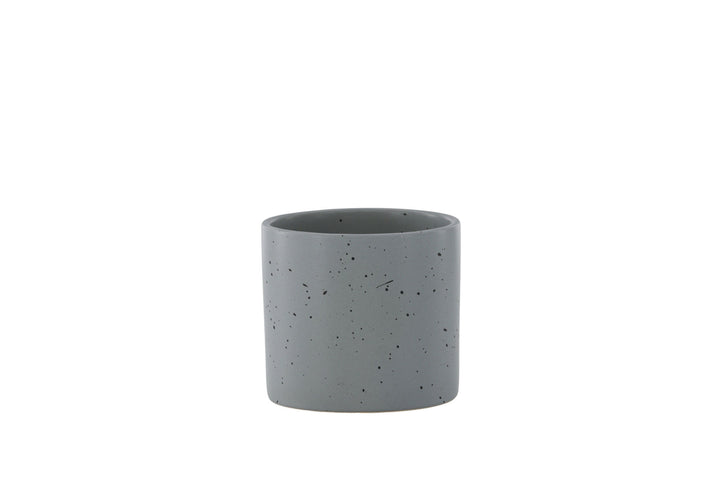 Venture Home Sane Pot - Dark Grey/Black Dots - 11*11*10cm