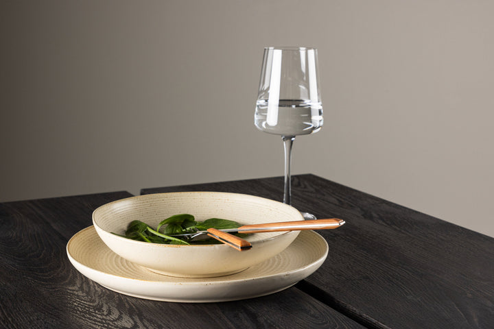 Venture Home Active Bowl 2-pack - Beige/Black Dots - 22*5Hcm