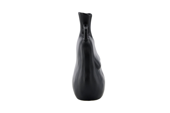 Venture Home Conta Vase -  Matte black -  17*10*25Hcm