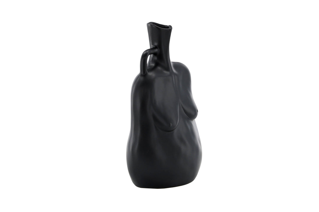 Venture Home Conta Vase -  Matte black -  17*10*25Hcm