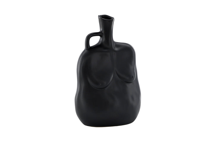 Venture Home Conta Vase -  Matte black -  17*10*25Hcm