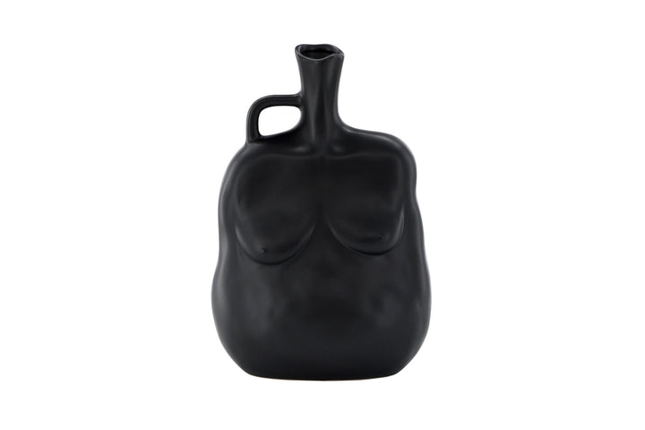 Venture Home Conta Vase -  Matte black -  17*10*25Hcm