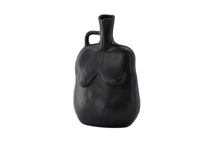 Venture Home Conta Vase -  Matte black -  17*10*25Hcm