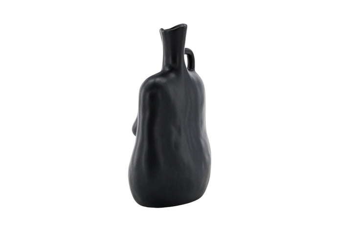 Venture Home Conta Vase -  Matte black -  17*10*25Hcm