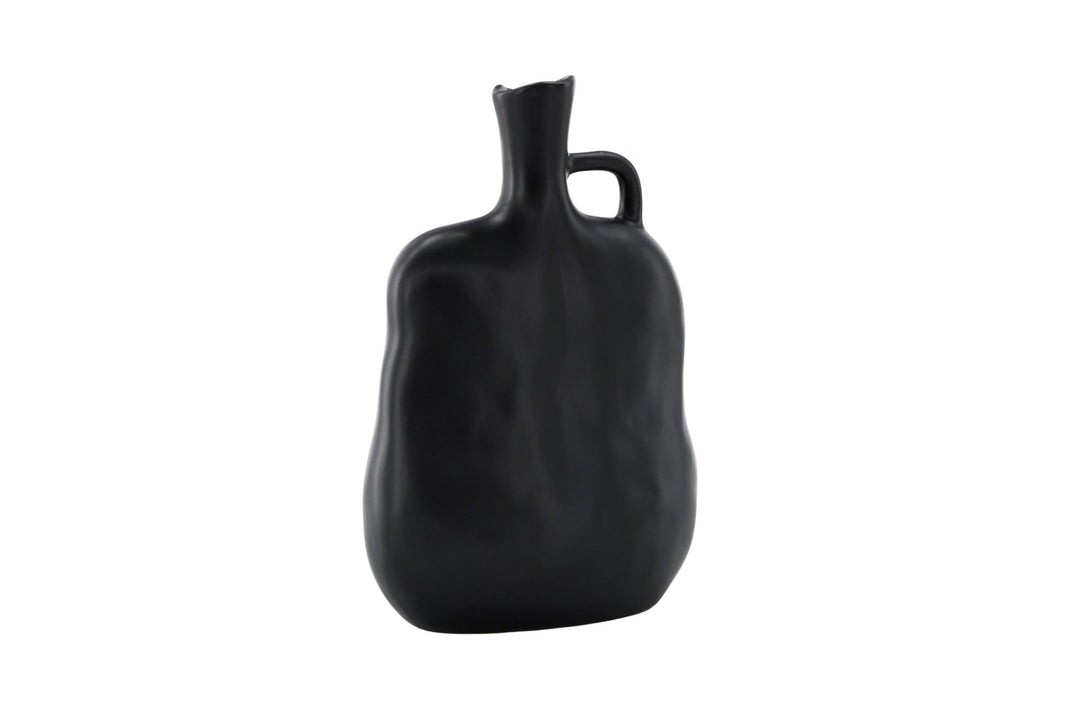 Venture Home Conta Vase -  Matte black -  17*10*25Hcm