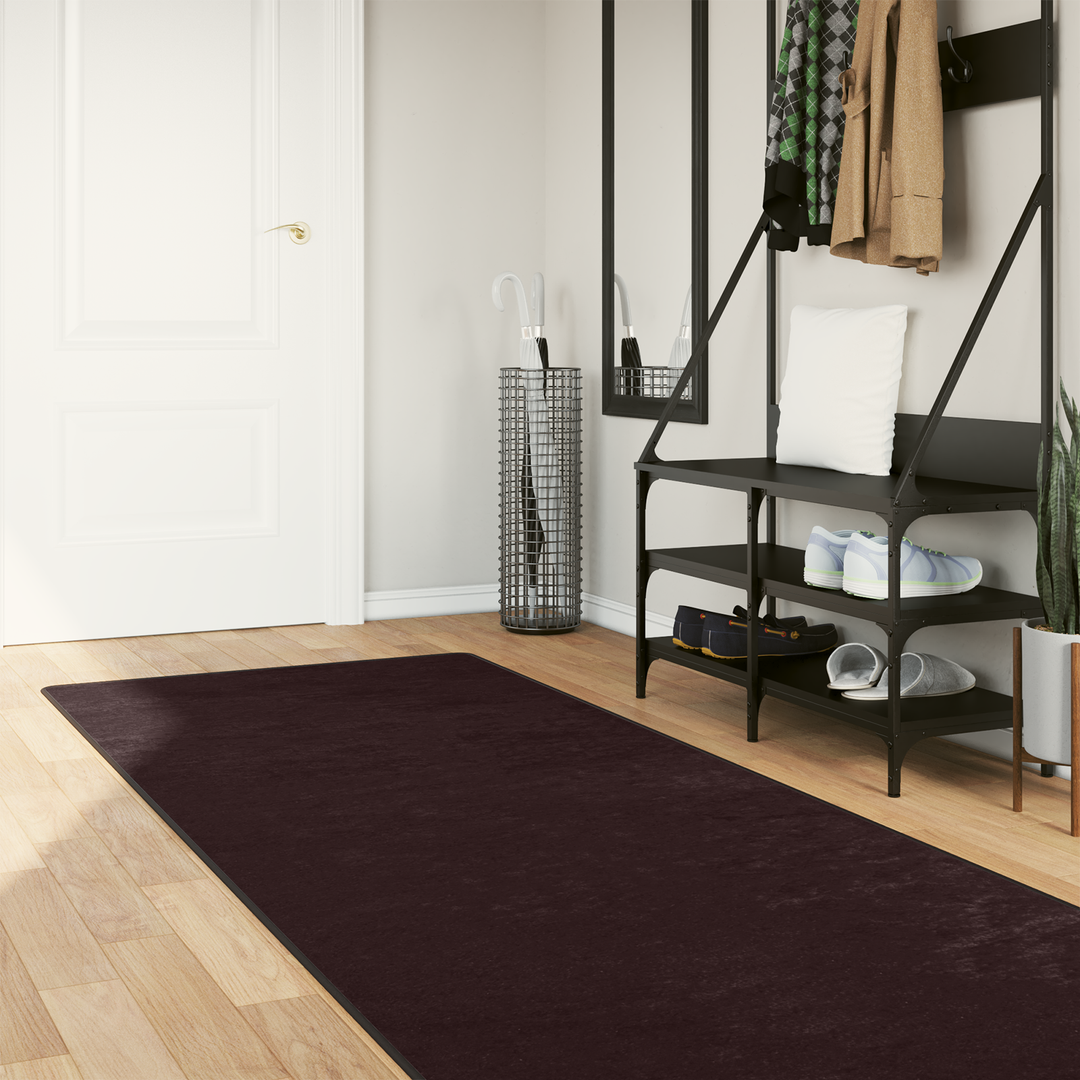 Tæppe Runner MARSA Antracit 100 x 250 cm Polyester og PVC