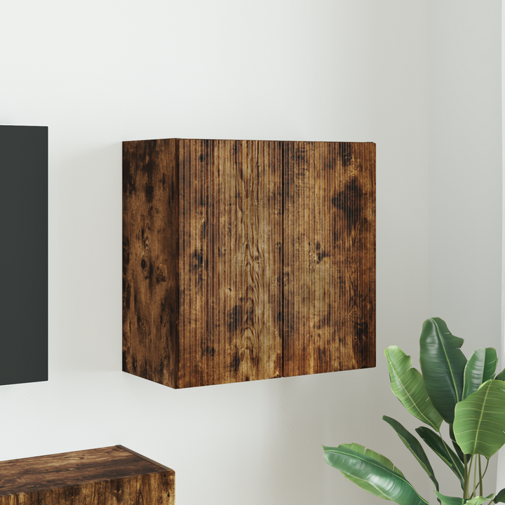 TV vægskab Røget eg 59,5 x 31 x 60 cm Konstrueret træ