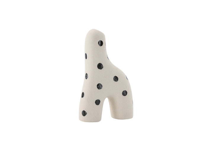 Venture Home Aya Vase - White/Black Dots - 9*4*16Hcm