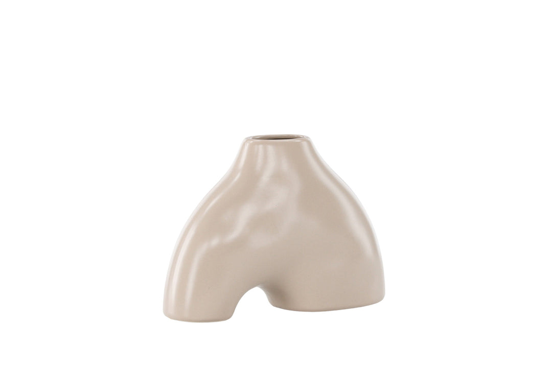 Venture Home Kento Vase - Beige - 21*8*15Hcm