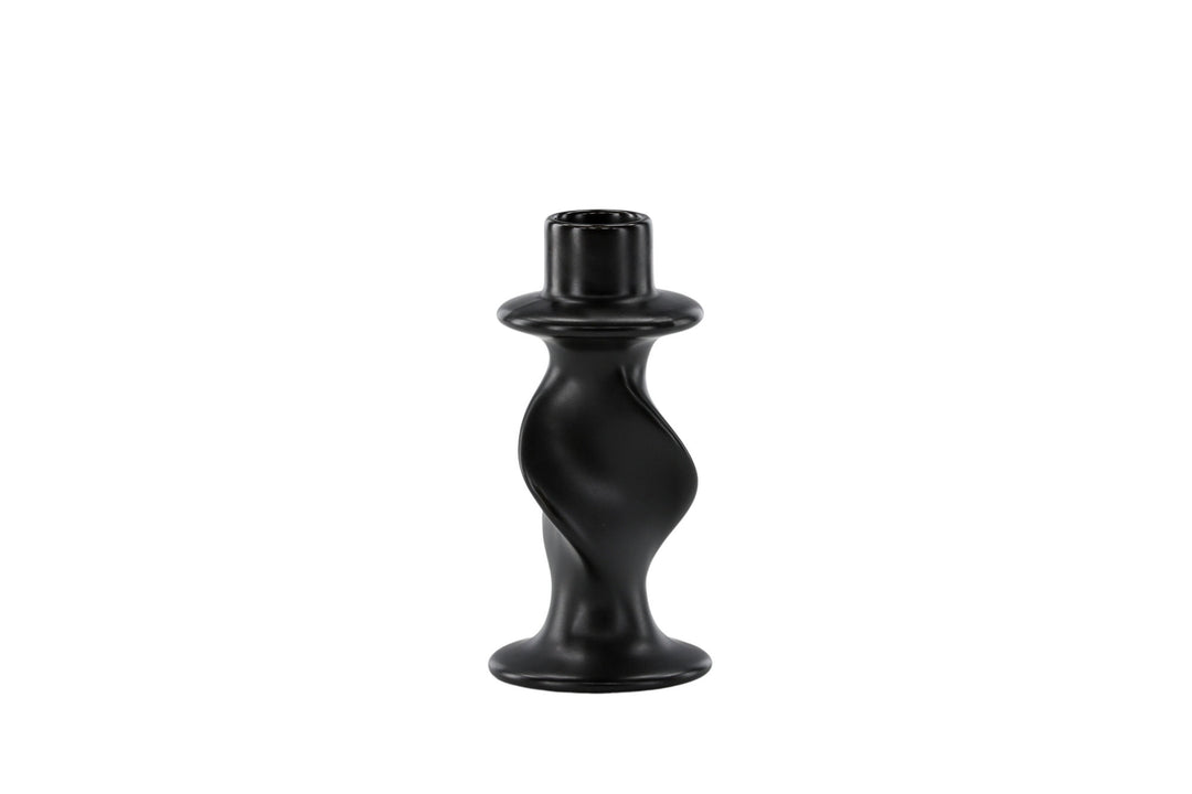 Venture Home Glory Candlestick - Matte Black - D2*W6*H12cm