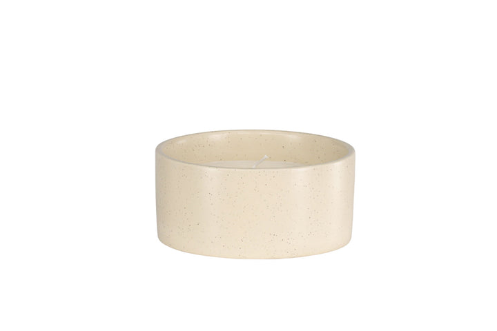 Venture Home Douglas Scented candles - Beige/Black Dots - D13*H6cm