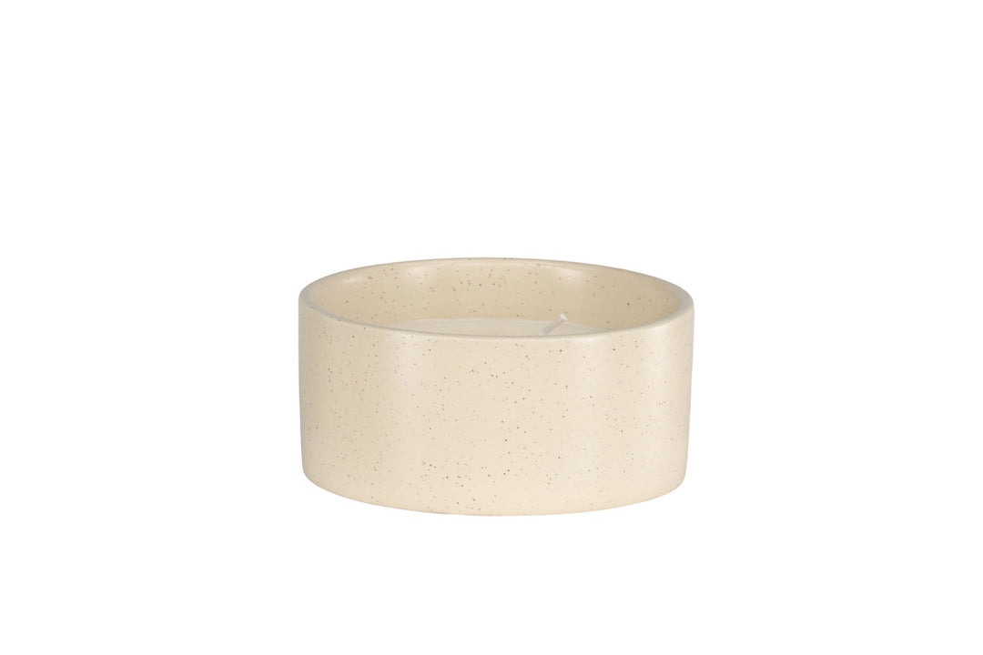 Venture Home Douglas Scented candles - Beige/Black Dots - D13*H6cm