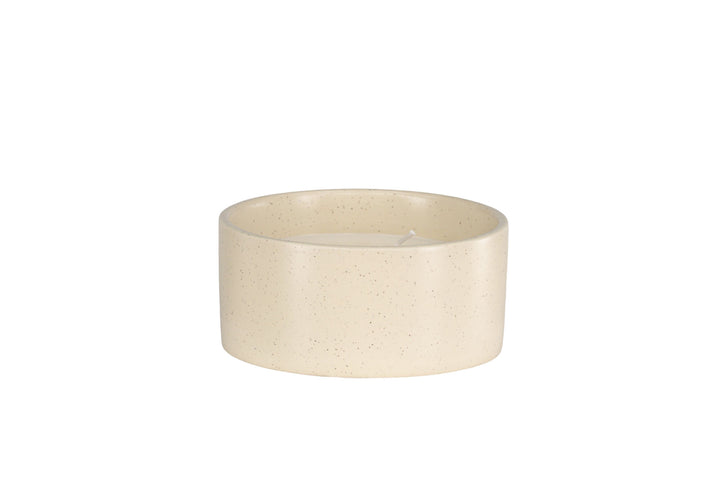 Venture Home Douglas Scented candles - Beige/Black Dots - D13*H6cm