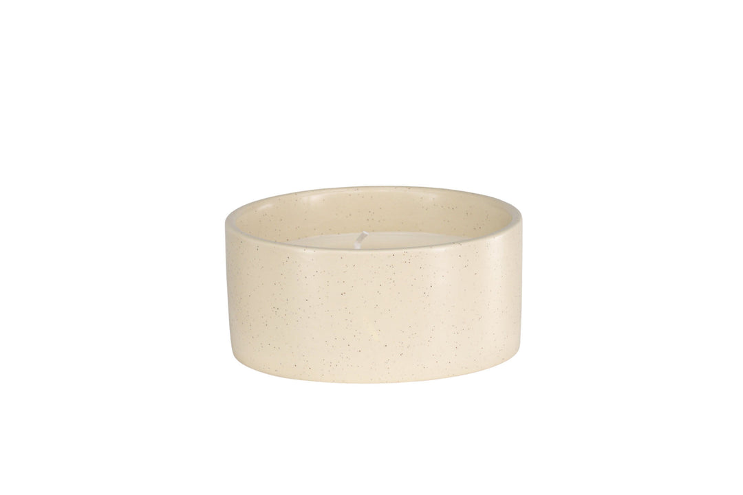 Venture Home Douglas Scented candles - Beige/Black Dots - D13*H6cm