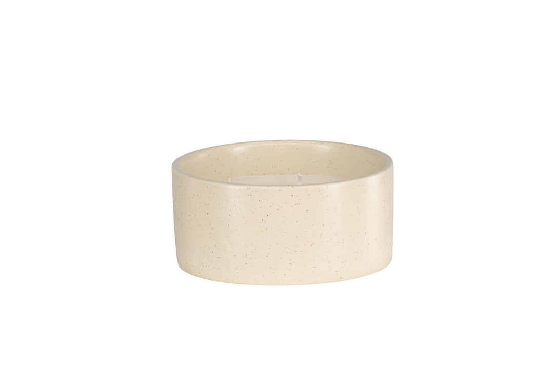 Venture Home Douglas Scented candles - Beige/Black Dots - D13*H6cm