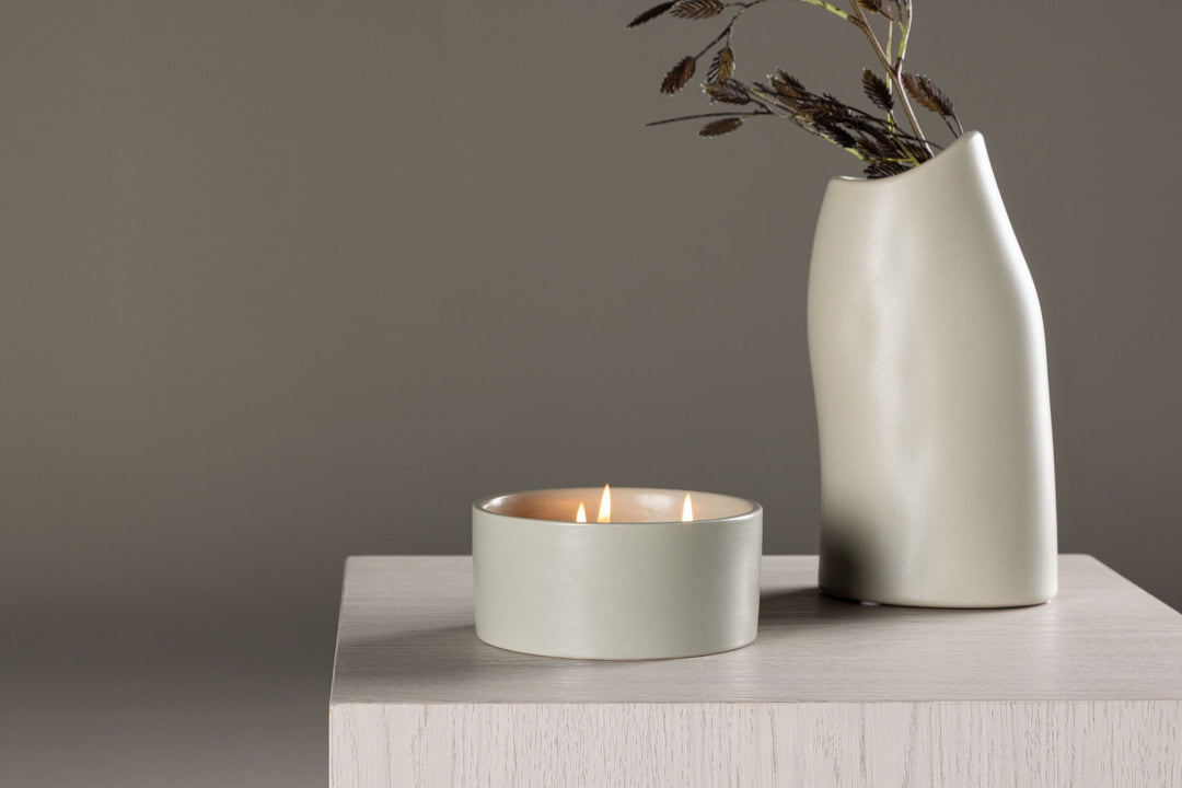Venture Home Douglas Scented candles -  Light grey -  D13*H6cm
