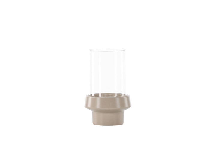 Venture Home Davida Lantern - Beige/Clear Glass - 13*H20cm