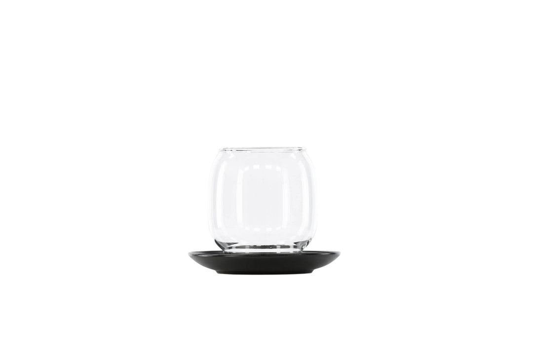 Venture Home Archy Lantern - Matte Black/Clear Glass - 12*H10cm