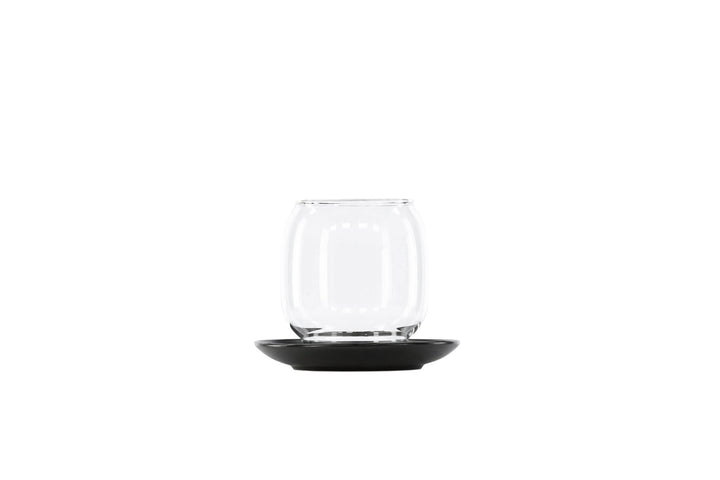 Venture Home Archy Lantern - Matte Black/Clear Glass - 12*H10cm