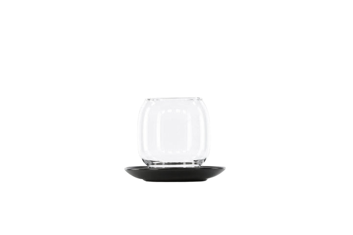 Venture Home Archy Lantern - Matte Black/Clear Glass - 12*H10cm