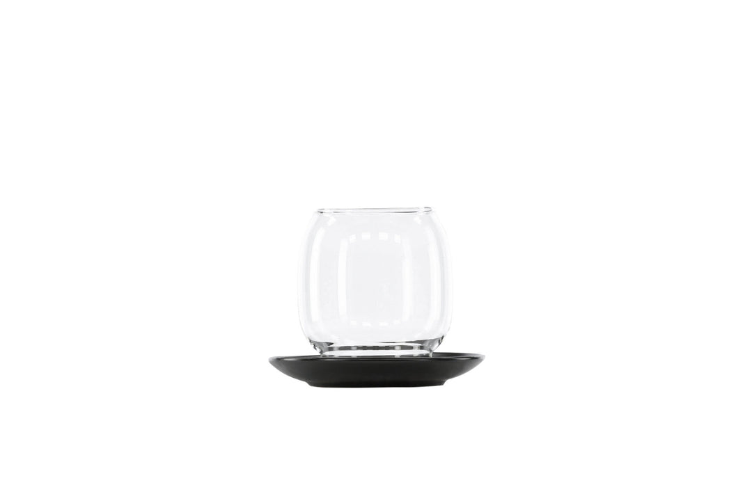 Venture Home Archy Lantern - Matte Black/Clear Glass - 12*H10cm