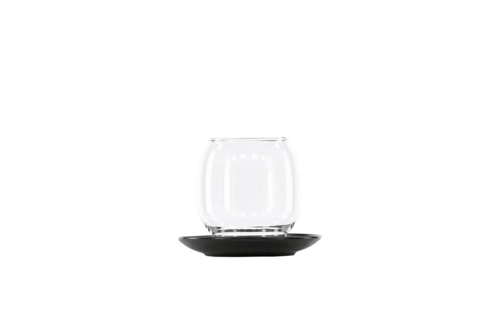 Venture Home Archy Lantern - Matte Black/Clear Glass - 12*H10cm