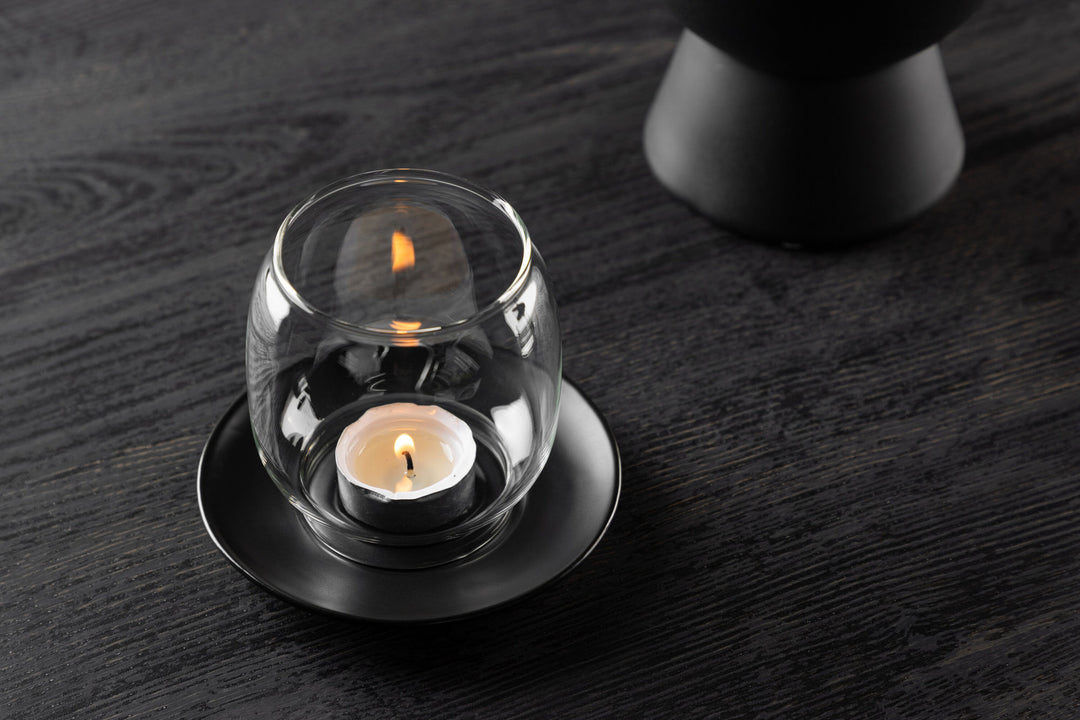 Venture Home Archy Lantern - Matte Black/Clear Glass - 12*H10cm