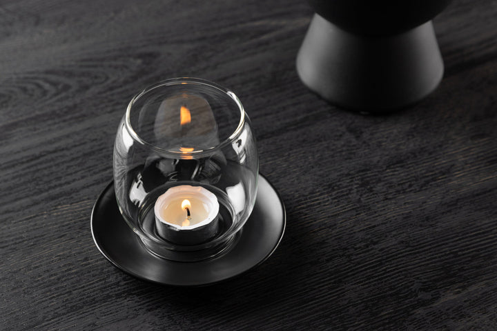 Venture Home Archy Lantern - Matte Black/Clear Glass - 12*H10cm