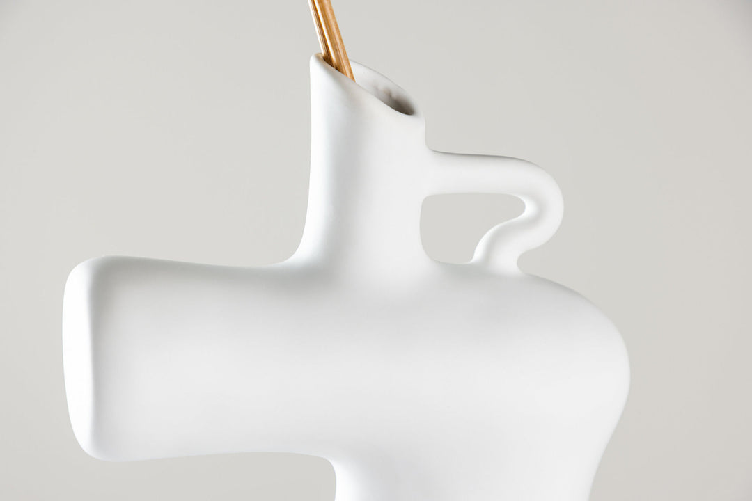 Venture Home Dity Vase - White - 18*7*19Hcm