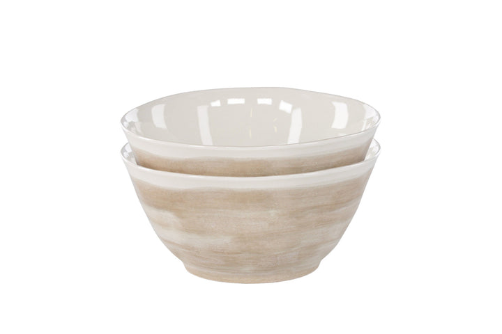 Venture Home Jublie Bowl 2-pack - Beige - 24*12Hcm