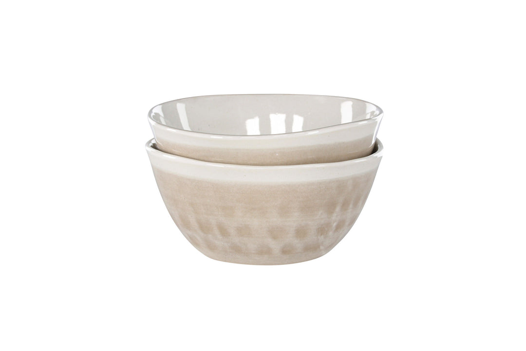 Venture Home Jublie Bowl 2-pack - Beige - 16*8Hcm