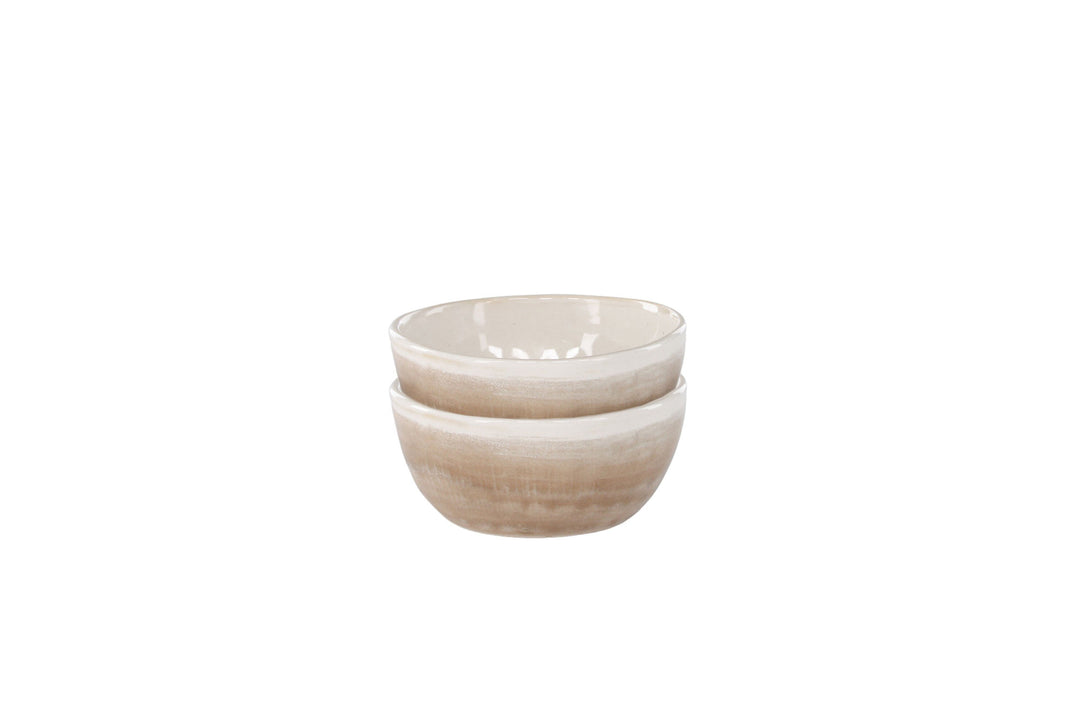 Venture Home Jublie Bowl 2-pack - Beige - 9*4Hcm