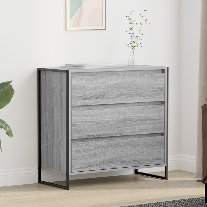 Sideboard Grå Sonoma 79 x 36 x 75.5 cm Konstrueret træ