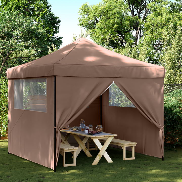 Party Tent Brun 292 x 292 x 315 cm Oxford stof
