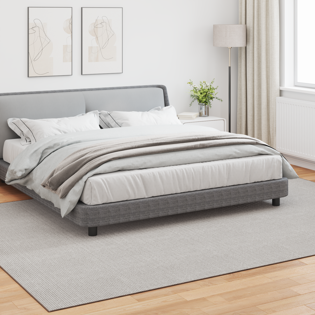 Områdetæpper Rektangulær LUGO Creme 340 x 240 cm Polyester